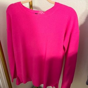 Hot pink cashmere sweater
